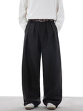 AIDASE  -  Spring New Men's Fashion Loose Simple Wide Leg Pants Basic Casual Solid Comfortable Straight Trousers Male Bottom Clothing aidase-shop