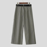 AIDASE  -  Men Wide Leg Pants Patchwork Pleated Joggers Loose Casual Trousers Men Streetwear Fashion Leisure Male Long Pants S-5XL aidase-shop