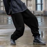 AIDASE  -  Men Irregular Pants Solid Color Joggers Elastic Waist Trousers Men Streetwear INCERUN Loose Fashion Casual Male Long Pants aidase-shop
