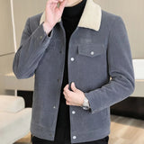 Aidase Thick Corduroy Men's Coats Winter Fleeced Warm Slim Fit Male Jackets Novelty In Deals Fast Delvery On Offer Aesthetic Stylish aidase-shop