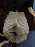 AIDASE  -  Loose Vertical Striped Casual Pants Men Women Straight Leg Floor-Length Retro Lazy Style Versatile Fashion Brand Spring Autumn aidase-shop
