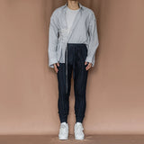 Aidase Mens Slim-Fitting Twists Pattern Casual Knitted Pants Autumn Winter Genderless Fashion Trend Knitted Ribbed Cuff Trousers Unisex aidase-shop