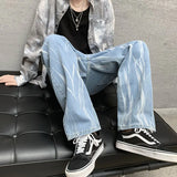 Aidase Jeans Men Casual Hip-hop Fashion European Style Autumn Simple Retro All-match Straight Trousers Cozy Tie-dye Chic Students New aidase-shop
