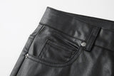 AIDASE  -  Men's Solid Color Simple Basic Casual Trendy Straight Black Jeans Pants Male Fashion High Street Denim Trousers Bottom Clothes aidase-shop