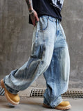 AIDASE  -  Streetwear Fashion Hip Hop Oversized Baggy Jeans Men Loose Casual Wide Leg Denim Cargo Jeans Pant Cityboy Y2k Harem Trousers aidase-shop