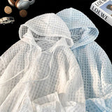 AIDASE  -  Shirt men Sun Shirt Hooded Pullover Protection Mesh Breathable Comfortable Streetwear Trendy Youth Outdoor Shirt aidase-shop