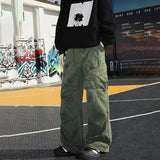 AIDASE  -  Spring Autumn Big Pocket Men's Cargo Pants Loose Straight Wide Leg Trousers Baggy Outdoor Workwear Pants Man Hip Hop Sweatpants aidase-shop