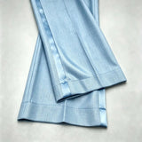 AIDASE  -  New Casual Solid Color Suit Trousers Men Spring Trendy Belt High Waist Pants Male Business Office Fashion Pleated Straight Pants aidase-shop