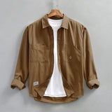 Aidase 110kg 4XL Cotton Men's Shirts 2024 Spring Autumn Fashion Classic Blouses for Youth Men Casual Loose Male Cargo Tops Shirtcoat aidase-shop