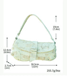 AIDASE  -  Fashion Vintage Shoulder Armpit Bag Women Handbag Casual Denim Female Purse Flap Small Willow Nail Street Y2K Lady aidase-shop