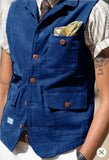 Aidase Men's Corduroy Single Breasted Suit Vest Retro Dress Vests Man Steampunk Elegant Man Coat Suits Modern Men Vests Male Working
