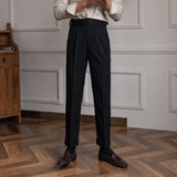 85.5Aidase British Style Suit Pant Men Formal Wear Men Dress Pant Business Office Trouser High Quality Men Dress Pant Men Solid Color Pant aidase-shop