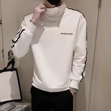 Aidase Hoodieless Male Clothes Sweatshirt for Men Black Pullover Slim Fit No Brand Novelty and Korean Style High Quality Loose Top S aidase-shop