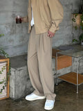 AIDASE  -  Men's Old Money High Waist Pleated Wide Leg Dress Pants Casual Loose Suit Trousers aidase-shop