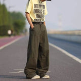 AIDASE  -  Summer New Men Cargo Pants American Style Multi-Pocket Loose Straight Wide-Leg Male Pants Stylish Versatile Clothes aidase-shop