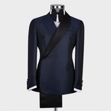 Aidase New Arrival Men Suits Slim Fit Fashion Notch and Shawl Lapel Blazer Set Chic Business Formal Party Office Wedding Tuxedo 2 Piece aidase-shop