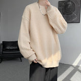AIDASE  -  New Year Sweaters Korean Fashion O-neck Quality Texture Sweaters Men Autumn Street Wear Mens Knitted Sweater Men Pullovers aidase-shop