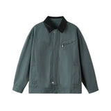 AIDASE  -  Spring New Fashion American Style Men's Solid Color Loose Casual Trendy Simple Basic Turn-down Collar Long Sleeve Jackets Male aidase-shop