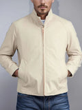 AIDASE  -  Casual Zip-up Stand Collar Jackets Mens Spring Fashion Solid Color Slim Outerwear Men Autumn Stylish Long Sleeve Cardigan Jacket aidase-shop