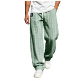 AIDASE  -  H Apparel Men'S Casual Pants Spring And Summer Straight Loose Lace Up Sports Casual Pants Jacquard Pants Pantalones Hombre aidase-shop
