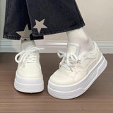 AIDASE  -  Women's Breathable Mesh White Chunky Sneakers Fashion Casual Versatile Student Shoes Summer aidase-shop