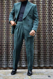 Aidase Corduroy Peak Lapel Men Suits Costume Homme Wedding Masculino Terno Tuxedo Slim Fit Groom Prom Blazer 2 Pieces Jacket+Pant