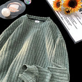 AIDASE  -  American Casual Hairy Sweatshirt Men's Autumn Winter Hip Hop Preppy Loose Lazy Long-sleeved T-shirt High-end Casual Inner Wear aidase-shop