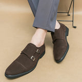 AIDASE  -  Men's Suede Shoes Europe America Anti-skid Flat Shoes Fashionable Loafers Soft Soled Business Dress Casual Leather Shoes 38-46 aidase-shop