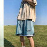AIDASE  -  Korean Double-layer Mesh Ice Silk Basketball Shorts Men's Summer Breathable Thin Sports and Casual half Pants Aesthetic Chic aidase-shop