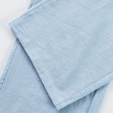 AIDASE  -  Plus Size Mens Fashion Striped Hotpants Loose Classic Linen Bloomer Male Ankle-Length Trouser Men Casual Beach Sweatpants New aidase-shop