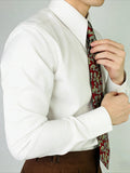 AIDASE  -  New High Quality Lapel Men Shirt Wrinkle-Free Slim Fit Business Casual Shirt Solid Color Retro Gray Men Dress Shirt aidase-shop