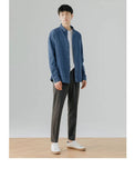 AIDASE  -  Basic Denim Shirt Coats Long Sleeve Men Youth Spring Koreon Casual Solid Safari Style Pocket Lapel High Street All-match Jackets aidase-shop