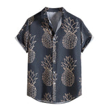 AIDASE  -  Men'S Summer Casual Printed Shirt Short Sleeve Shirt Five Comfort Classic Fit Men'S Long Sleeve Shirt aidase-shop