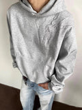 AIDASE  -  American Sle Embroidered Hoodie Sweatirt for Men Casual Loose Streetwear Autumn Hard And Stiff Hooded Jaet Couples aidase-shop