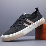 AIDASE  -  New Men's Breathable Canvas Mesh Shoes Korean Version Trend High Quality Board Casual Lace Up Comfortable Sneakers Shoes SS25631 aidase-shop