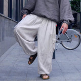 AIDASE  -  Spring New Men's Casual Pants Loose Breathable Wide Leg Multi-Pocket Straight-Leg Pants Men aidase-shop