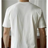 AIDASE  -  Men's Airflow Crew Neck Tee - Relaxed Fit in Classic White & Multi-Tones | Breathable Cotton for Effortless Urban Styling M-4XL aidase-shop