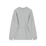 AIDASE  -  American Half Zipper Stand Collar Sweatshirts Men's Autumn Letter Pullover Coats Trendy Loose Long Sleeved College Sports Shirt aidase-shop