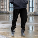 AIDASE  -  Men Irregular Pants Solid Color Joggers Elastic Waist Trousers Men Streetwear INCERUN Loose Fashion Casual Male Long Pants aidase-shop