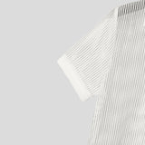 AIDASE  -  Men Shirt Hollow Out Lapel Short Sleeve Transparent Male Shirts Solid Streetwear Summer 2025 Fashion Casual Camisas aidase-shop