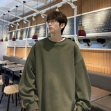 AIDASE  -  Fall Winter Large Size 300 Pou Retro Suede Sweatirt Men Heavyweight Trendy Brand Ins Loose Casual Hatl Jaet aidase-shop