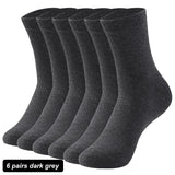 AIDASE  -  6Pairs New High Quality Men Socks Cotton Breathable Black White Business Spring Summer for Male sock Plus Size EU42-48 aidase-shop