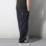 Aidase Spring Summer New Fashion High Waist Men's Clothing Casual All Match Korean Style Solid Color Loose Straight Rope Hombre Pants aidase-shop