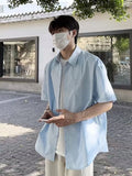 AIDASE  -  Tian Blue Ice Silk Cool Sensation ort Sve irt Men Summer Korean Sle Youthful Sun Protection irt Premium Feel aidase-shop