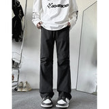 AIDASE  -  Spring Autumn Couple Storm Pants Windproof Waterproof Fold Shaped Straight Tube Loose High Handsome Urban Outdoor Storm Pants aidase-shop