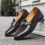 AIDASE  -  Shoes Men Black Brown Suede Leather Shoes One Step Lightweight Driving Travel Fashion Dress Shoes Size 38-46 Men Shoes aidase-shop