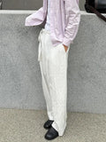 AIDASE  -  Fashionable Mens Stripe Print Trousers Summer Daily Leisure Breathable Loose Straight Bottoms For Men Vintage Pleated Pants aidase-shop