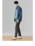 AIDASE  -  Basic Denim Shirt Coats Long Sleeve Men Youth Spring Koreon Casual Solid Safari Style Pocket Lapel High Street All-match Jackets aidase-shop