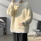 47.19Aidase Brand Clothing Warm Autumn Winter Sweaters Men Casual Knitted Pullovers Male Round Neck Sweater Man Fashion Warm Knit Sweater aidase-shop