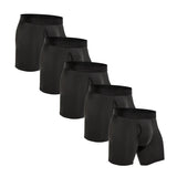 AIDASE  -  5pcs Front opening Boxers man polyester underpants men underwear sexy Men's panties gifts Mens boxer shorts calecon aidase-shop